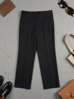 Krazy Larry Black Pull-On Ankle Pants Size 6
